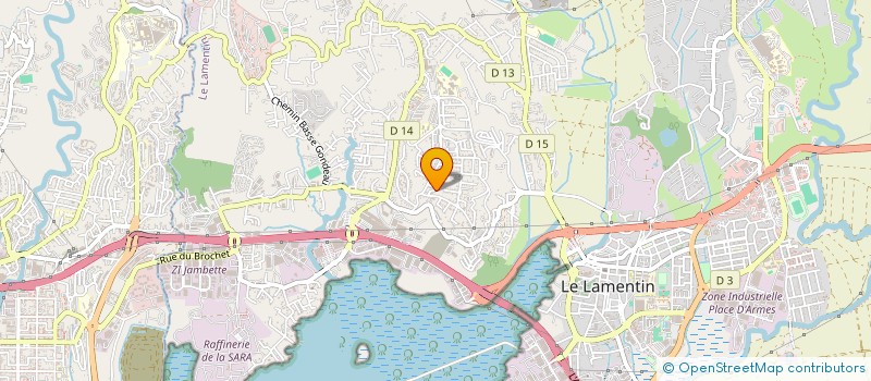 localisation de l'entreprise GROUPE SOMABAT ANTILLES GUYANE à LE LAMENTIN
