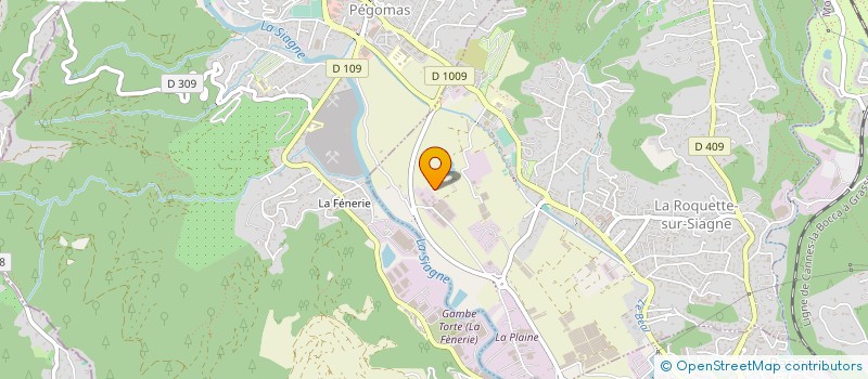 localisation de l'entreprise GROUPE SOURIBAT  VALLAURIS