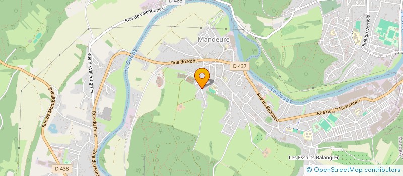 localisation de l'entreprise GROUPE SPELEO ARCHEO MANDEURE  MANDEURE