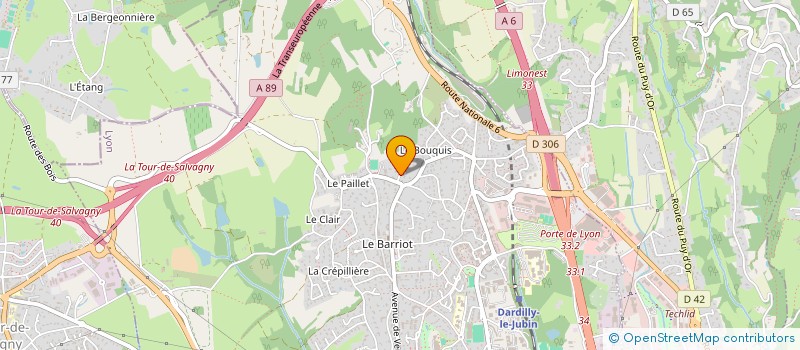 localisation de l'entreprise GROUPE SPELEO DE DARDILLY  DARDILLY