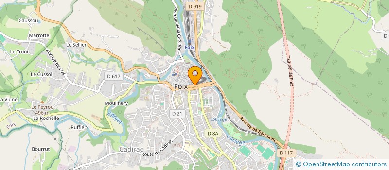 localisation de l'entreprise GROUPE SPELEOLOGIQUE DE FOIX à FOIX