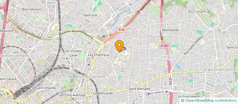 localisation de l'entreprise GROUPE SPEOLOGIQUE DE PROVENCE à MARSEILLE