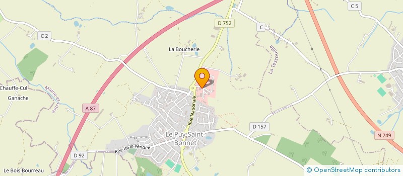 localisation de l'entreprise GROUPE SPPEC  CHOLET