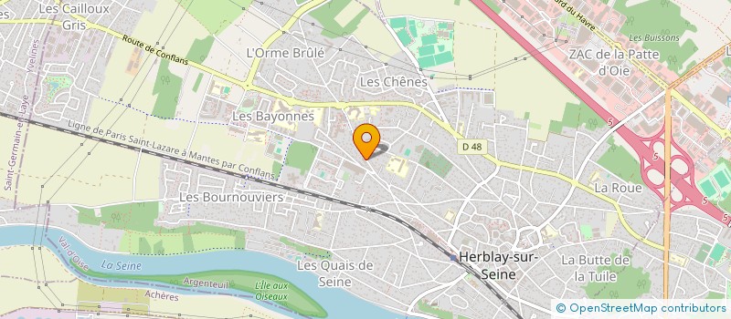 localisation de l'entreprise GROUPE SR3  HERBLAY-SUR-SEINE