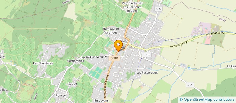 localisation de l'entreprise GROUPE SRC à GIVRY