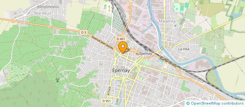 localisation de l'entreprise GROUPE STENNIER  EPERNAY