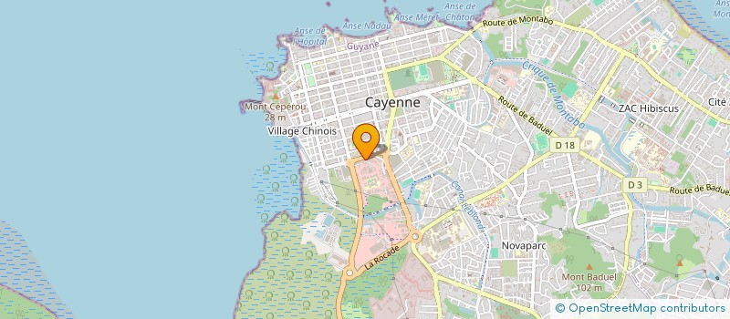 localisation de l'entreprise GROUPE STEVE ROLDAN  CAYENNE