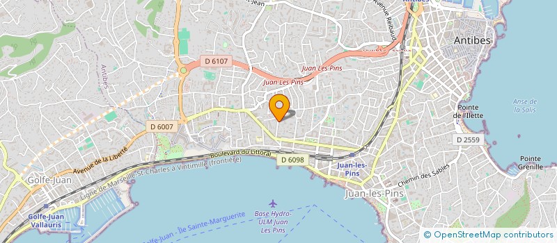 localisation de l'entreprise GROUPE SUD à ANTIBES