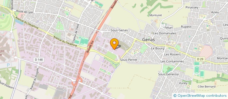 localisation de l'entreprise GROUPE SVB à GENAS