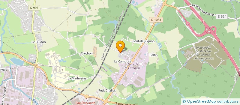 localisation de l'entreprise GROUPE SVT à VIRIAT