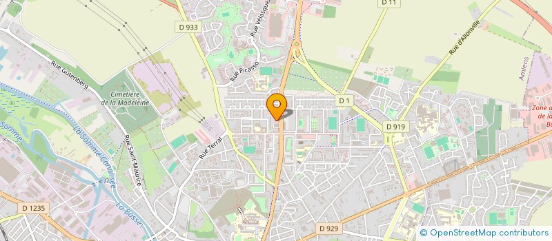 localisation de l'entreprise GROUPE SYNERA  AMIENS