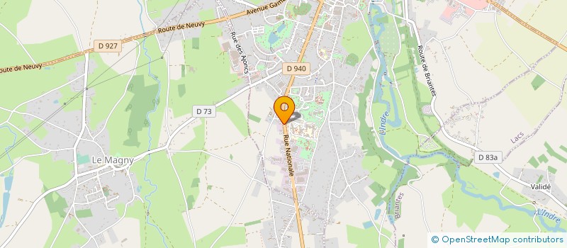 localisation de l'entreprise GROUPE SYNERGIE MOBILITES à LA CHATRE