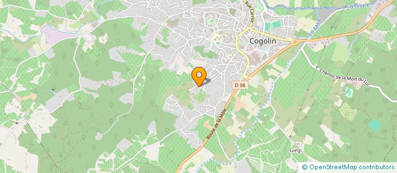 localisation de l'entreprise GROUPE T à COGOLIN
