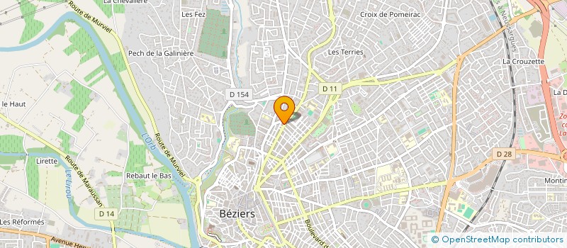 localisation de l'entreprise GROUPE T-C CONSTRUCTION  BEZIERS