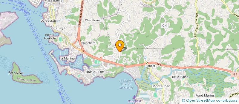 localisation de l'entreprise GROUPE T3H  LE GOSIER