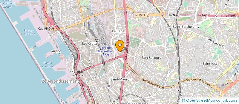 localisation de l'entreprise GROUPE TALC INVEST à MARSEILLE