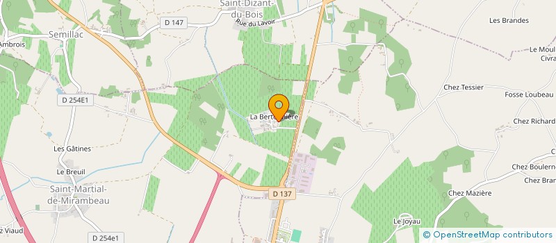 localisation de l'entreprise GROUPE TARDY  SAINT-MARTIAL-DE-MIRAMBEAU