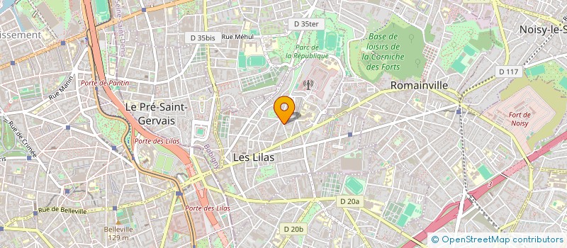 localisation de l'entreprise GROUPE TCBSA à LES LILAS