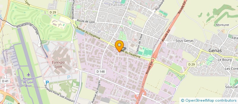 localisation de l'entreprise GROUPE TECHNIGRES  CHASSIEU