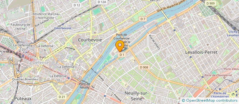 localisation de l'entreprise GROUPE TECHNIQUE BETON à NEUILLY-SUR-SEINE