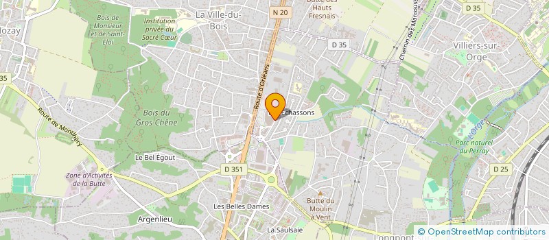 localisation de l'entreprise GROUPE TECHNIQUE INDUSTRIE  LONGPONT-SUR-ORGE