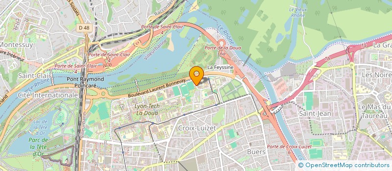 localisation de l'entreprise GROUPE TECHNIVUE  LYON