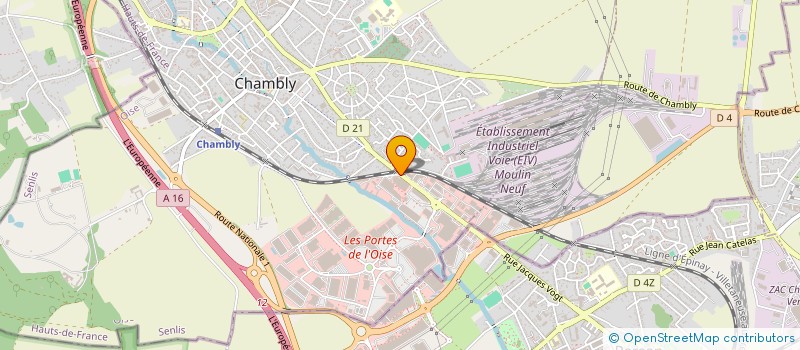 localisation de l'entreprise GROUPE TELECOM PICARDIE  CHAMBLY