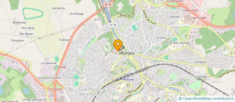 localisation de l'entreprise GROUPE TELEGRAMME MEDIAS à MORLAIX
