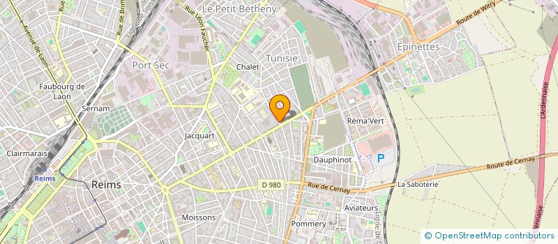 localisation de l'entreprise GROUPE TERMA  REIMS