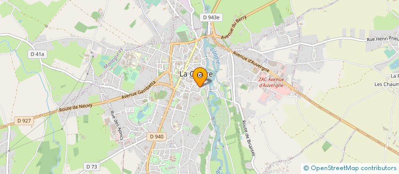 localisation de l'entreprise GROUPE TERRAIN VAGUE à LA CHATRE