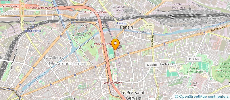 localisation de l'entreprise GROUPE TEX SAN à PANTIN