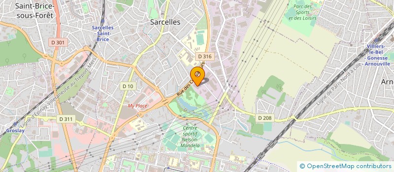 localisation de l'entreprise GROUPE TEXTILE FINANCE à SARCELLES