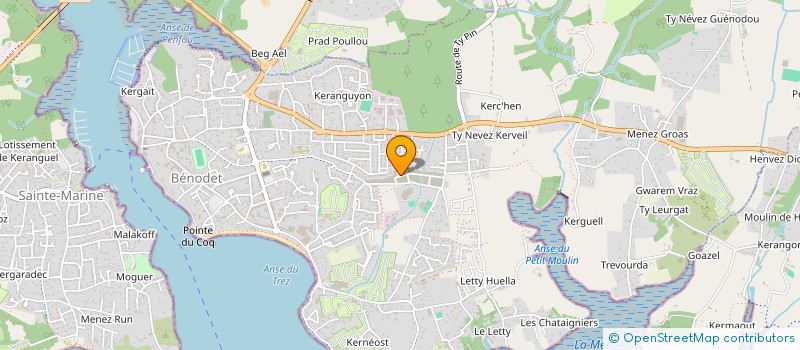 localisation de l'entreprise GROUPE TFA  BENODET