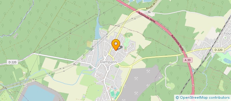 localisation de l'entreprise GROUPE THEATRAL DE FOUCHERANS  DAMPARIS