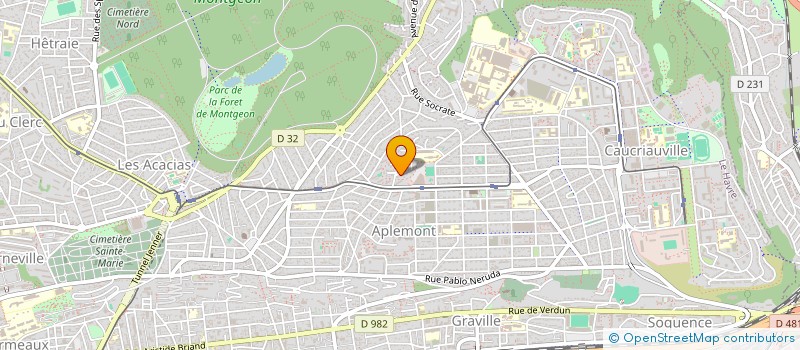 localisation de l'entreprise GROUPE THEATRAL L'ARC EN CIEL  LE HAVRE