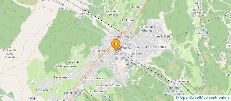 localisation de l'entreprise GROUPE THIBON SPORTS  LES GETS