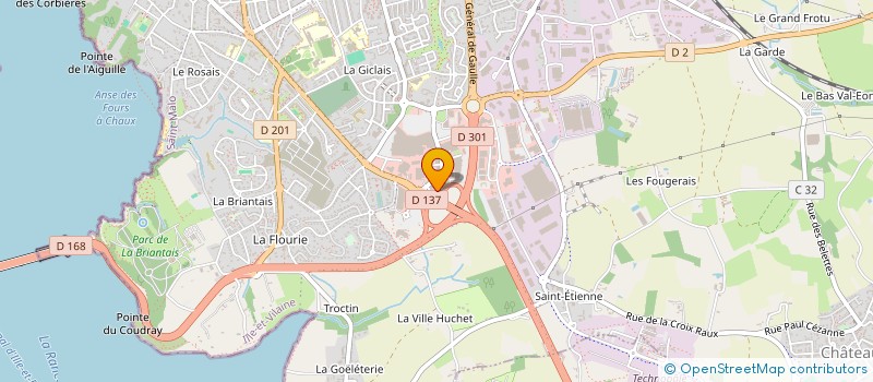 localisation de l'entreprise GROUPE TOGIE  SAINT-MALO