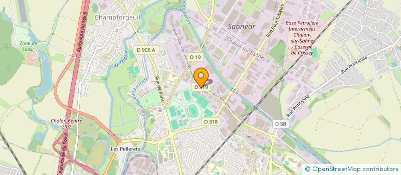 localisation de l'entreprise GROUPE TOLEC à CHALON-SUR-SAONE