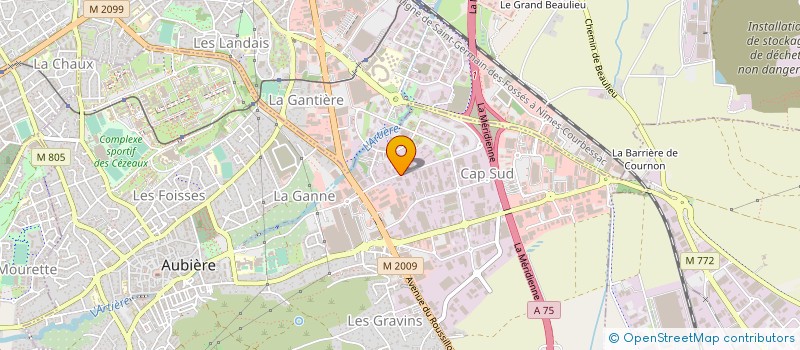 localisation de l'entreprise GROUPE TOMEL à AUBIERE