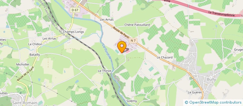localisation de l'entreprise GROUPE TPF SARL à BULLY