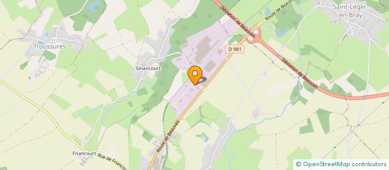 localisation de l'entreprise GROUPE TRANSCRIS  AUNEUIL