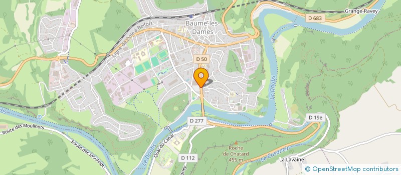 localisation de l'entreprise GROUPE TRANSITION ENERGETIQUE  BAUME-LES-DAMES