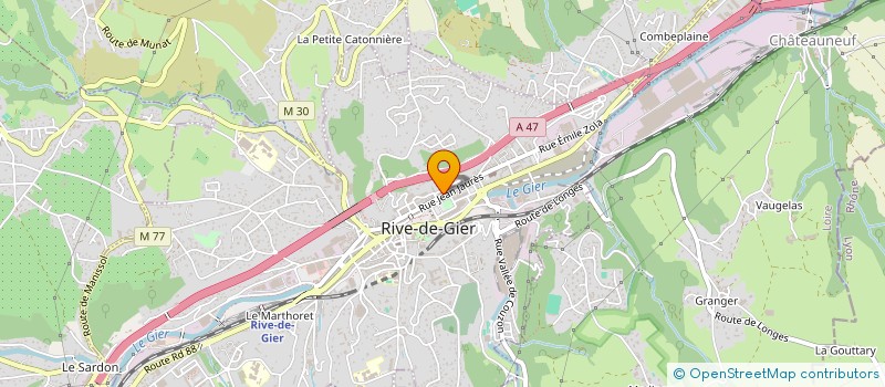localisation de l'entreprise GROUPE TREFFLE IMMOBILIER à RIVE-DE-GIER