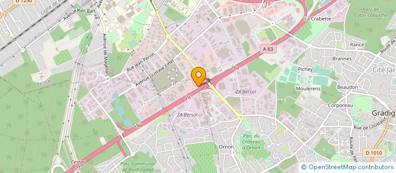 localisation de l'entreprise GROUPE TREVISE  CESTAS