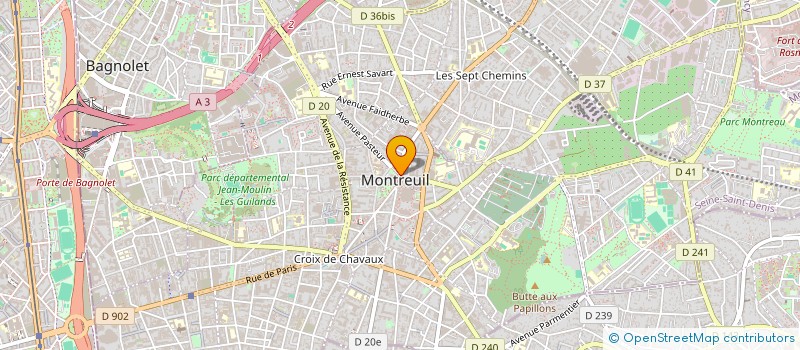 localisation de l'entreprise GROUPE TRINITIS à MONTREUIL