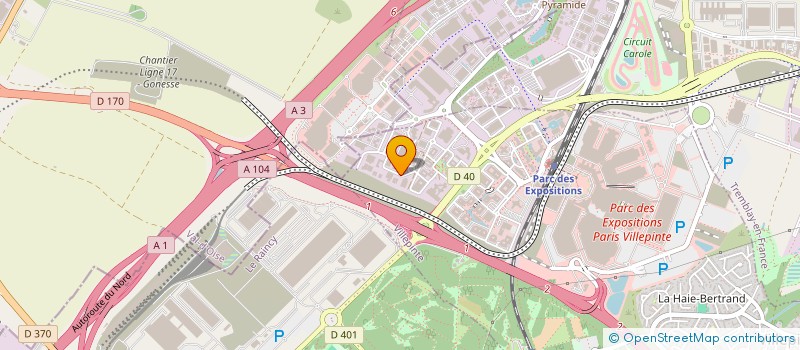 localisation de l'entreprise GROUPE TVA PROCLIM  VILLEPINTE