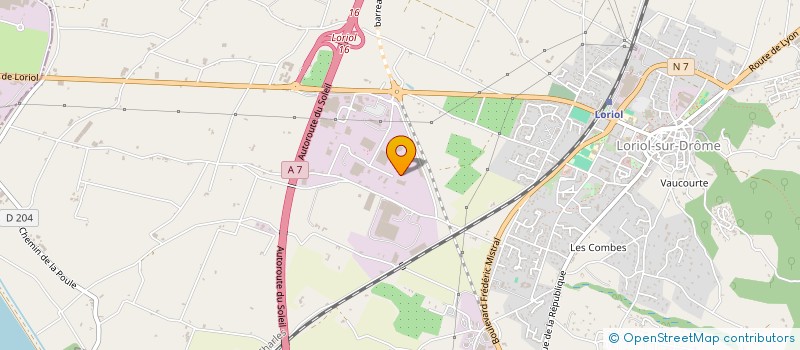 localisation de l'entreprise GROUPE UNIPAGE  LORIOL-SUR-DROME