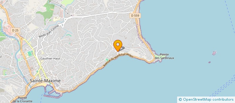 localisation de l'entreprise GROUPE UNIVERS DRAI à SAINTE-MAXIME