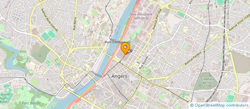 localisation de l'entreprise GROUPE UNIVERSITAIRE ETUDIANTS DE L'ESTHUA -GUEST  ANGERS