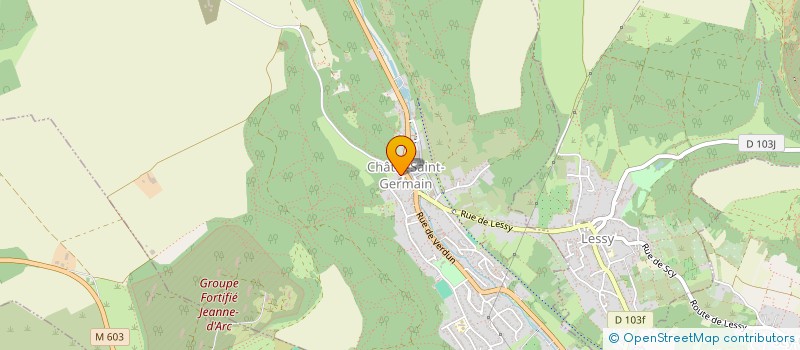 localisation de l'entreprise GROUPE UNIVERSITAIRE MESSIN DE RECHERCHE ARCHEOLOGIQUE  CHATEL-SAINT-GERMAIN